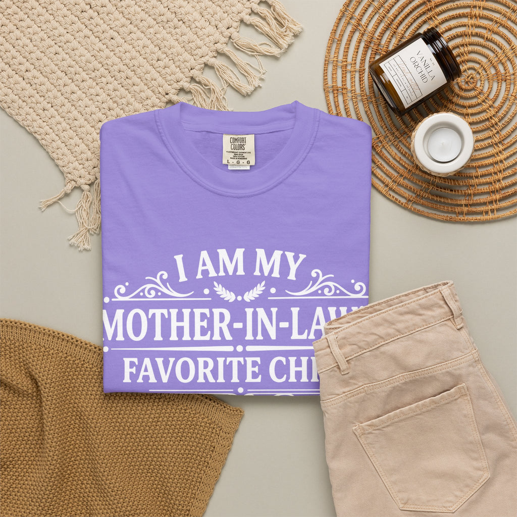 Mother in Laws Favorite Child T Shirt Funny Family Gift Tee