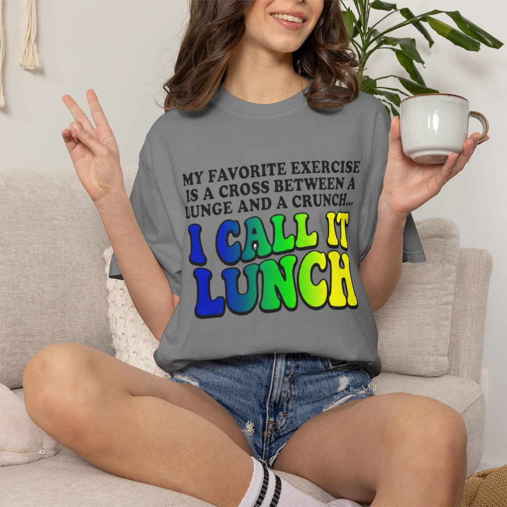 I Call It Lunch T-Shirt Funny Fitness Food Quote Tee