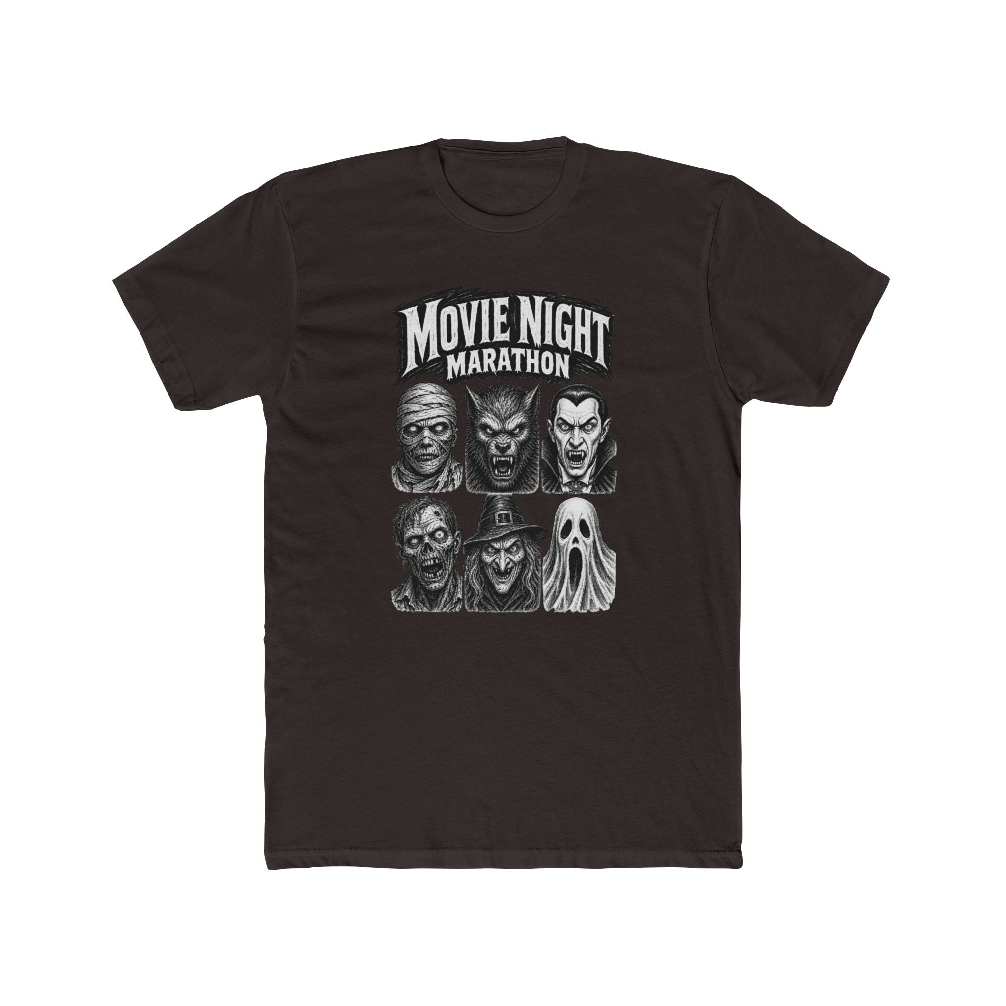 Movie Night Marathon Horror Icons Tee