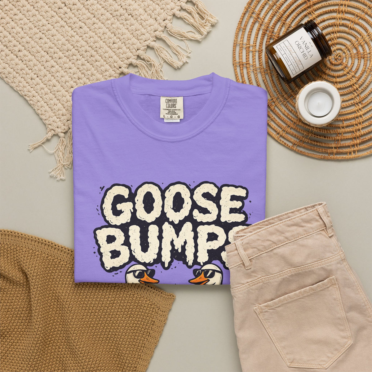 Goose Bumps T Shirt Funny Matching Geese Graphic Tee