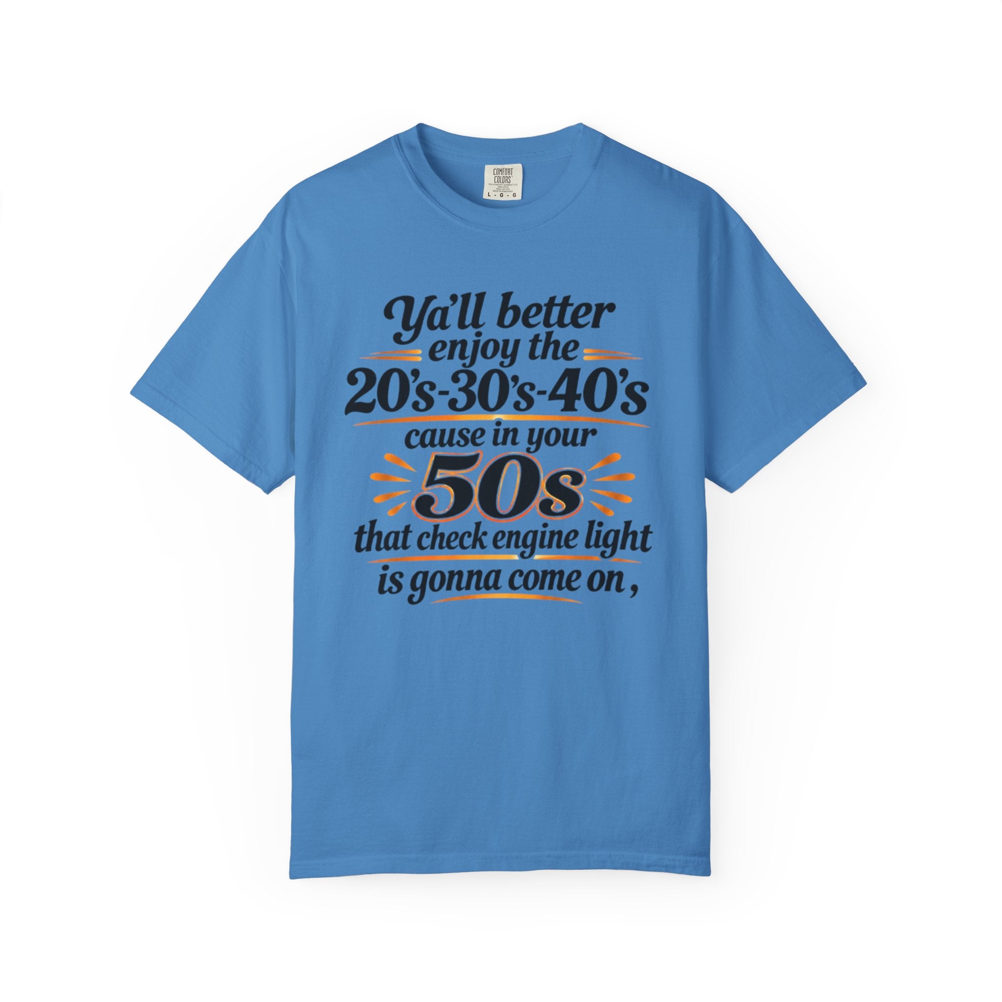 Funny Check Engine Light 50s Retirement T-Shirt