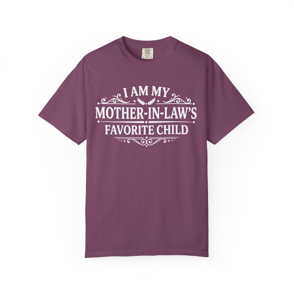 Mother in Laws Favorite Child T Shirt Funny Family Gift Tee