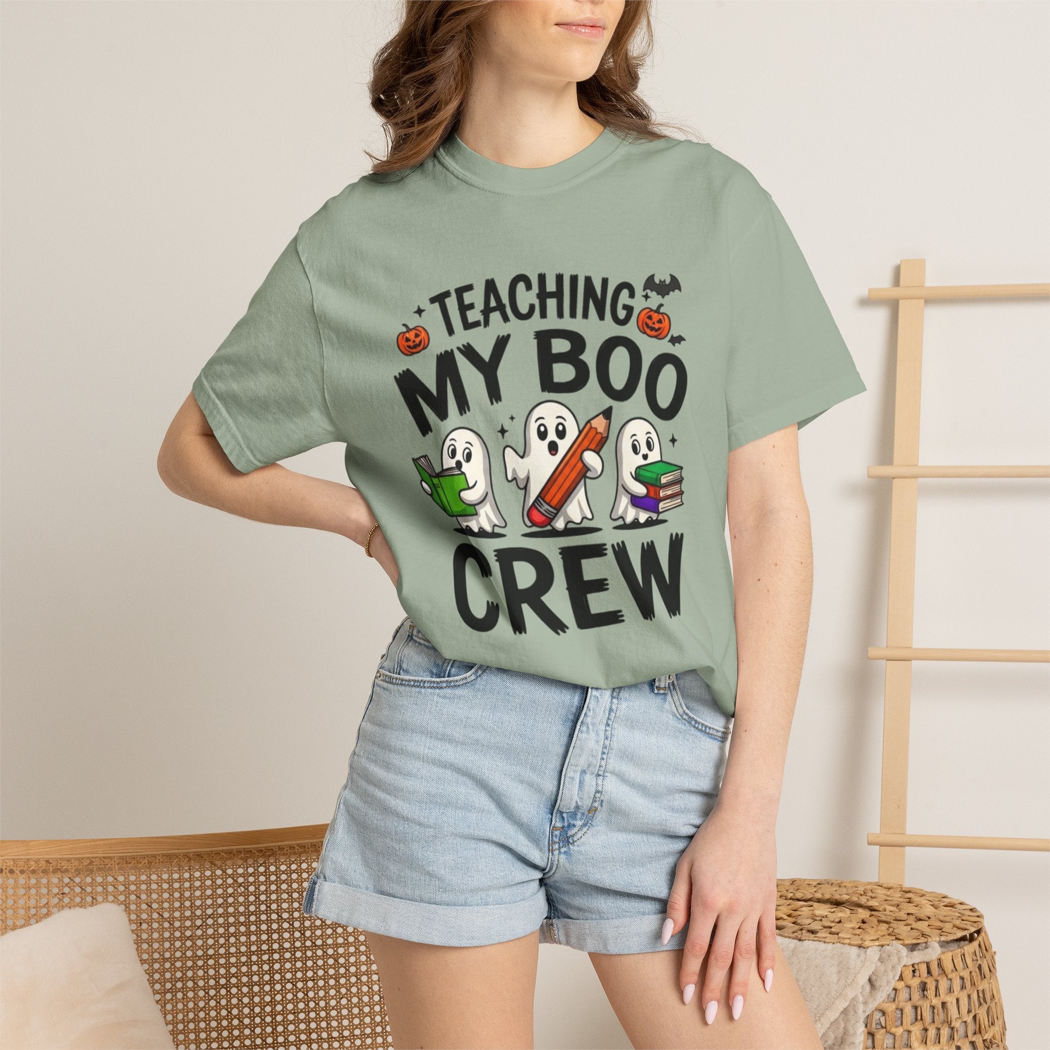 Teaching My Boo Crew T-Shirt Cute Halloween Teacher Tee