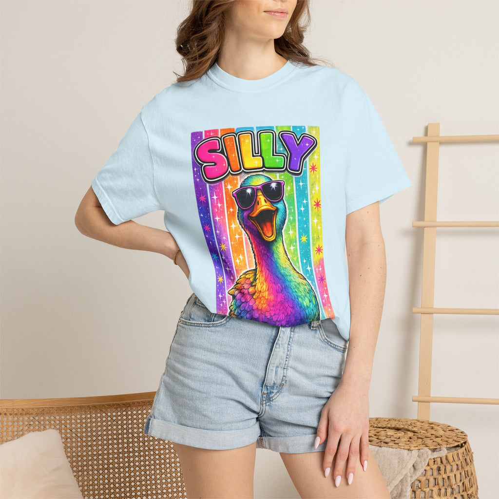 Silly Rainbow Goose T Shirt