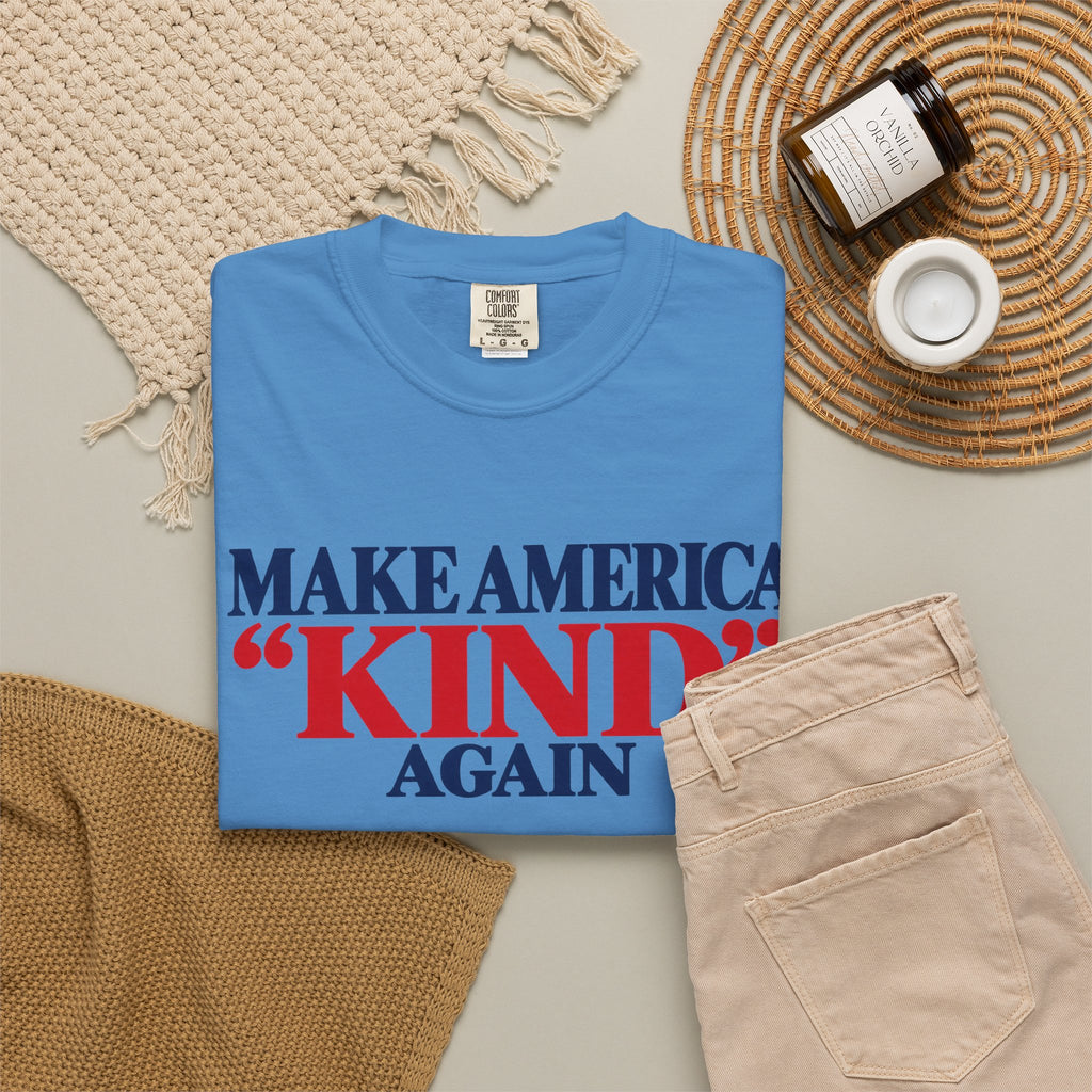 Make America Kind Again Shirt, Kindness Over Division Tee, Patriotic Statement T-Shirt, Comfort Colors Unisex Tee, Unity Gift