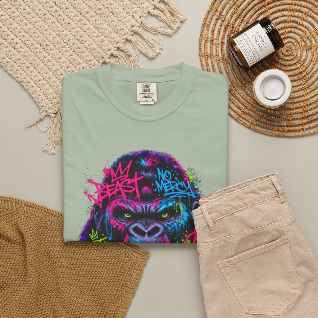 Gorilla Graffiti T Shirt Neon Street Art Ape Design