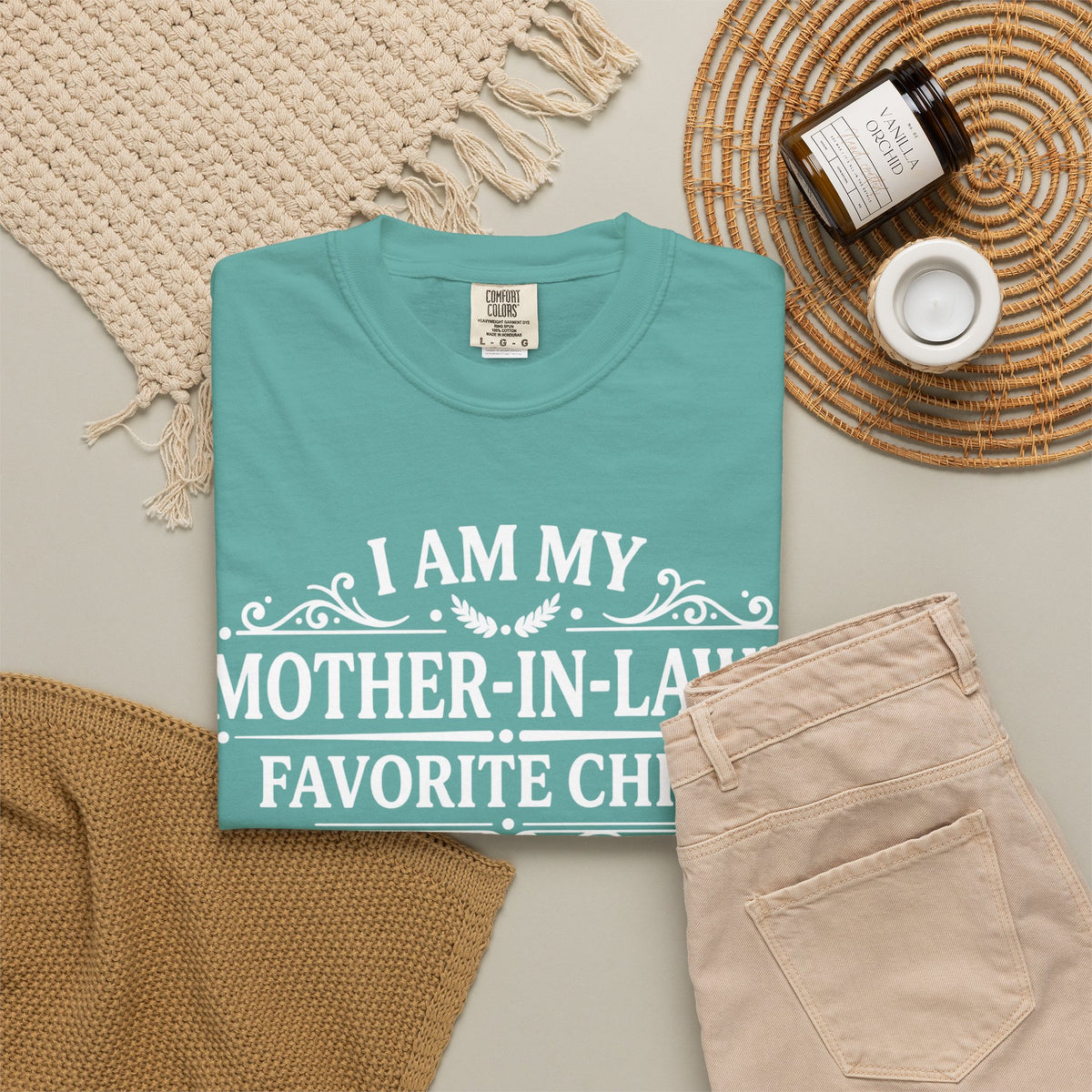 Mother in Laws Favorite Child T Shirt Funny Family Gift Tee