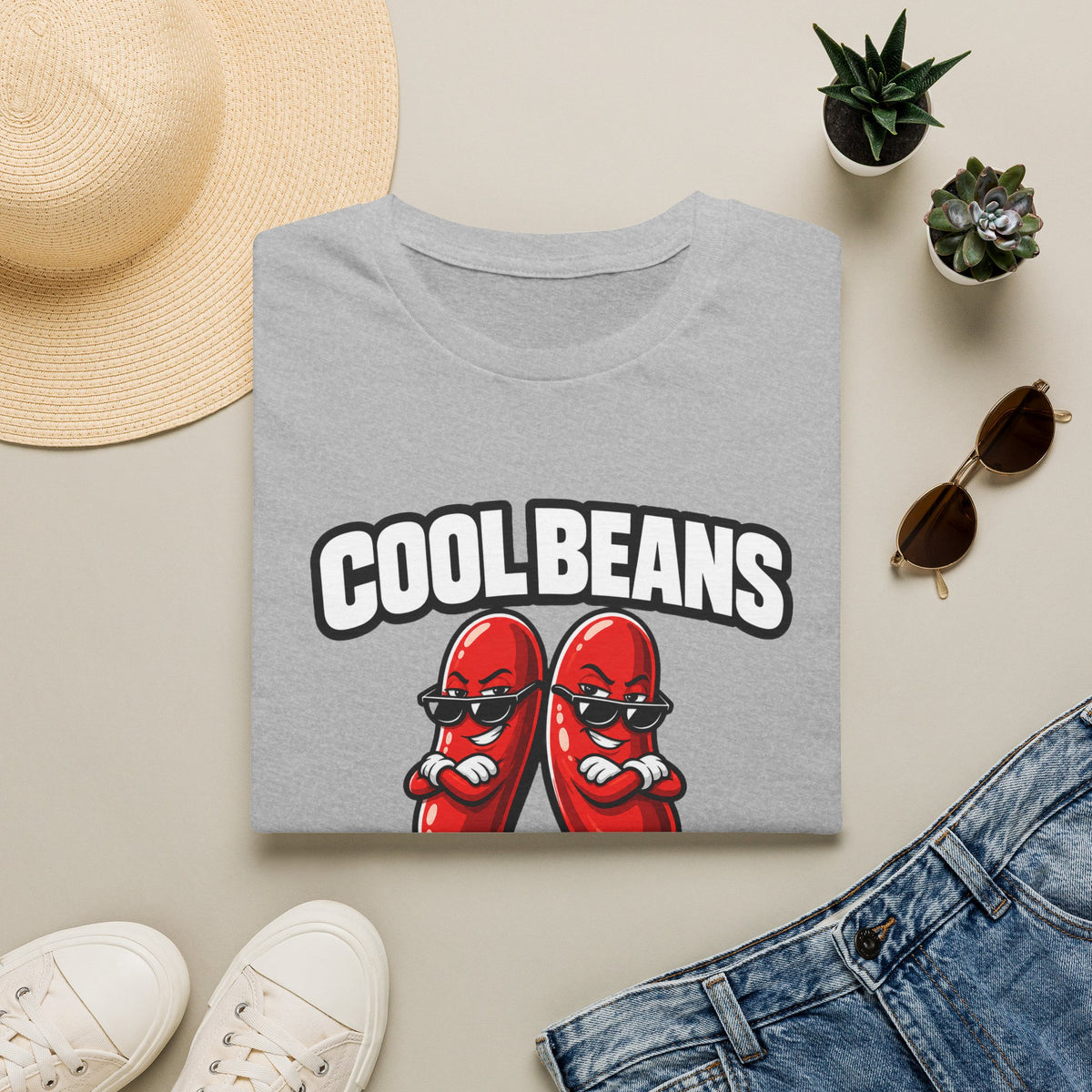 Cool Beans T‑Shirt — Retro Cartoon Funny Graphic Tee