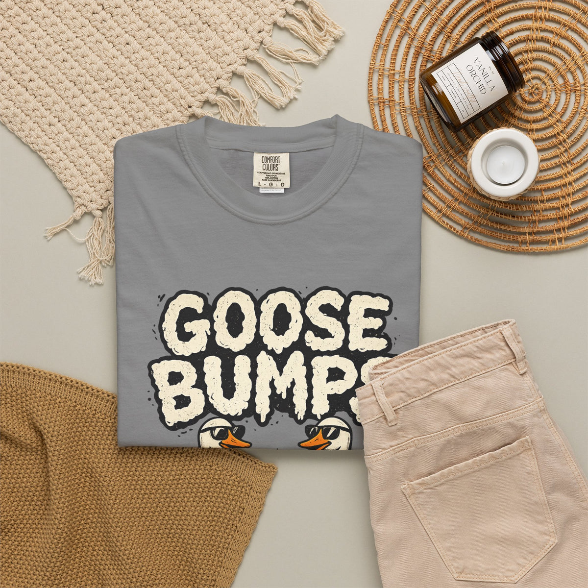 Goose Bumps T Shirt Funny Matching Geese Graphic Tee