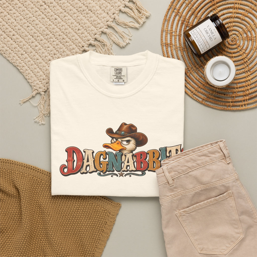 Dagnabbit Cowboy Rabbit T shirt | Western Cartoon Graphic Tee