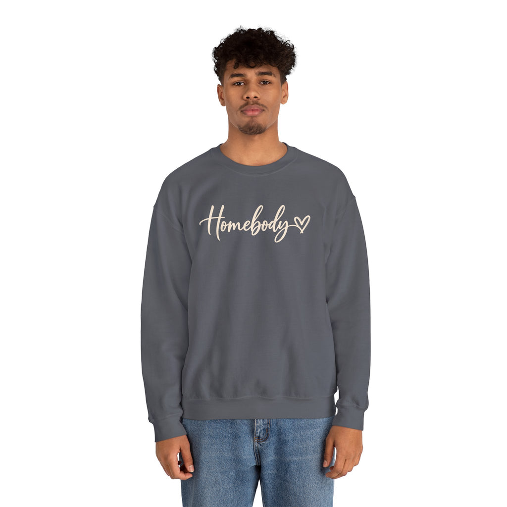 Homebody Crewneck Sweatshirt Cozy Homebody Pullover with Heart