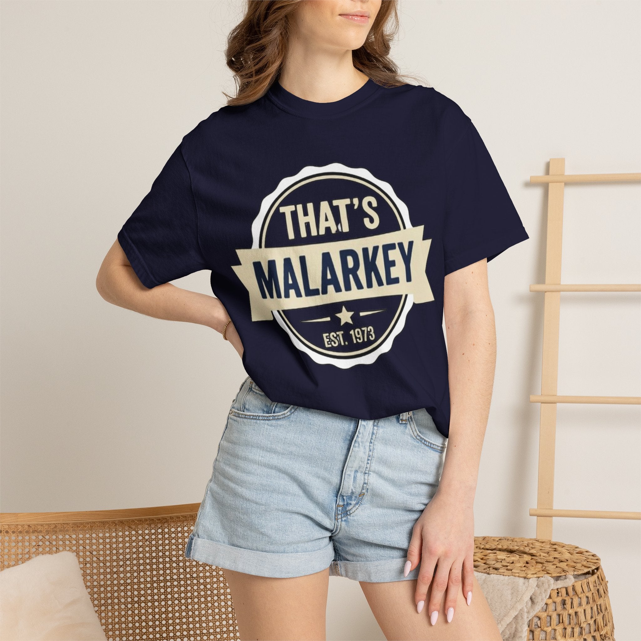 That’s Malarkey T-Shirt Vintage Badge Graphic Tee
