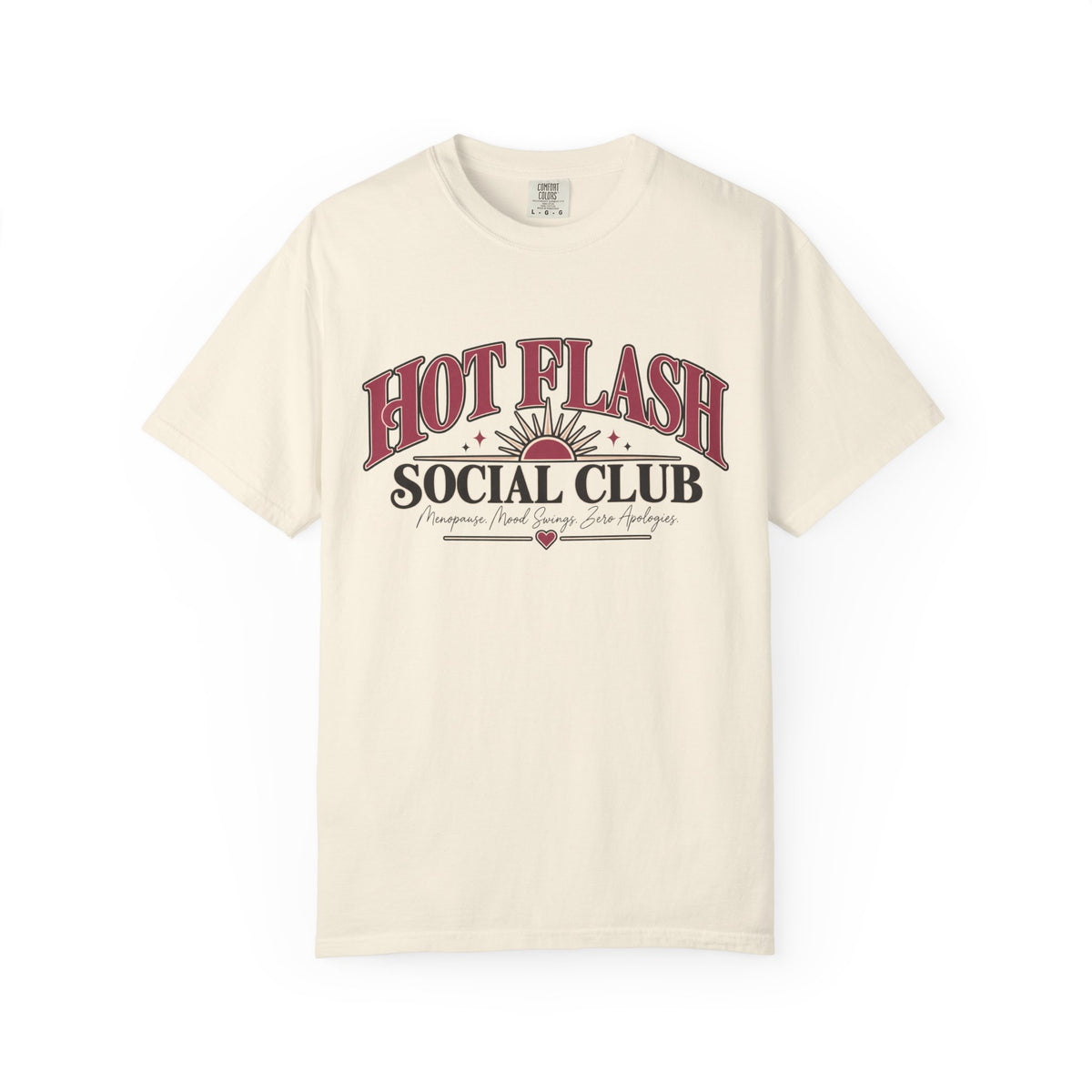 Hot Flash Social Club Shirt, Funny Menopause T Shirt, Menopause Gift for Women, Hot Flash Tee, Perimenopause Shirt, Mood Swing Tee