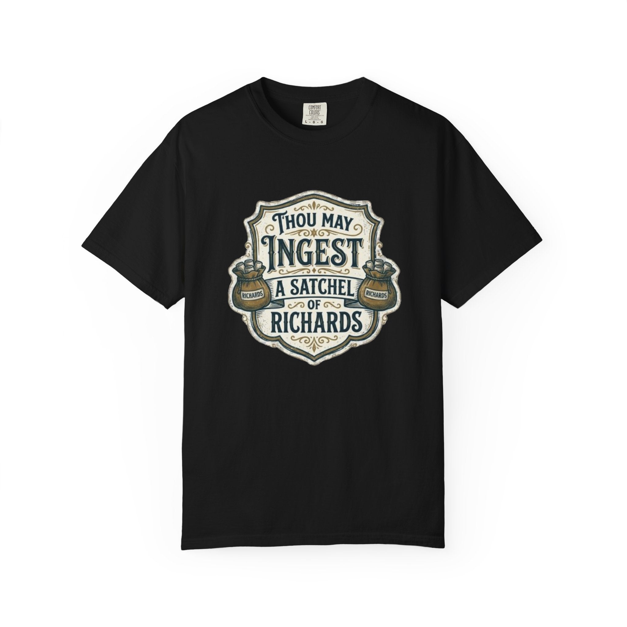 Tee Shirt Thou May Ingest a Satchel of Richards Vintage Apothecary Graphic
