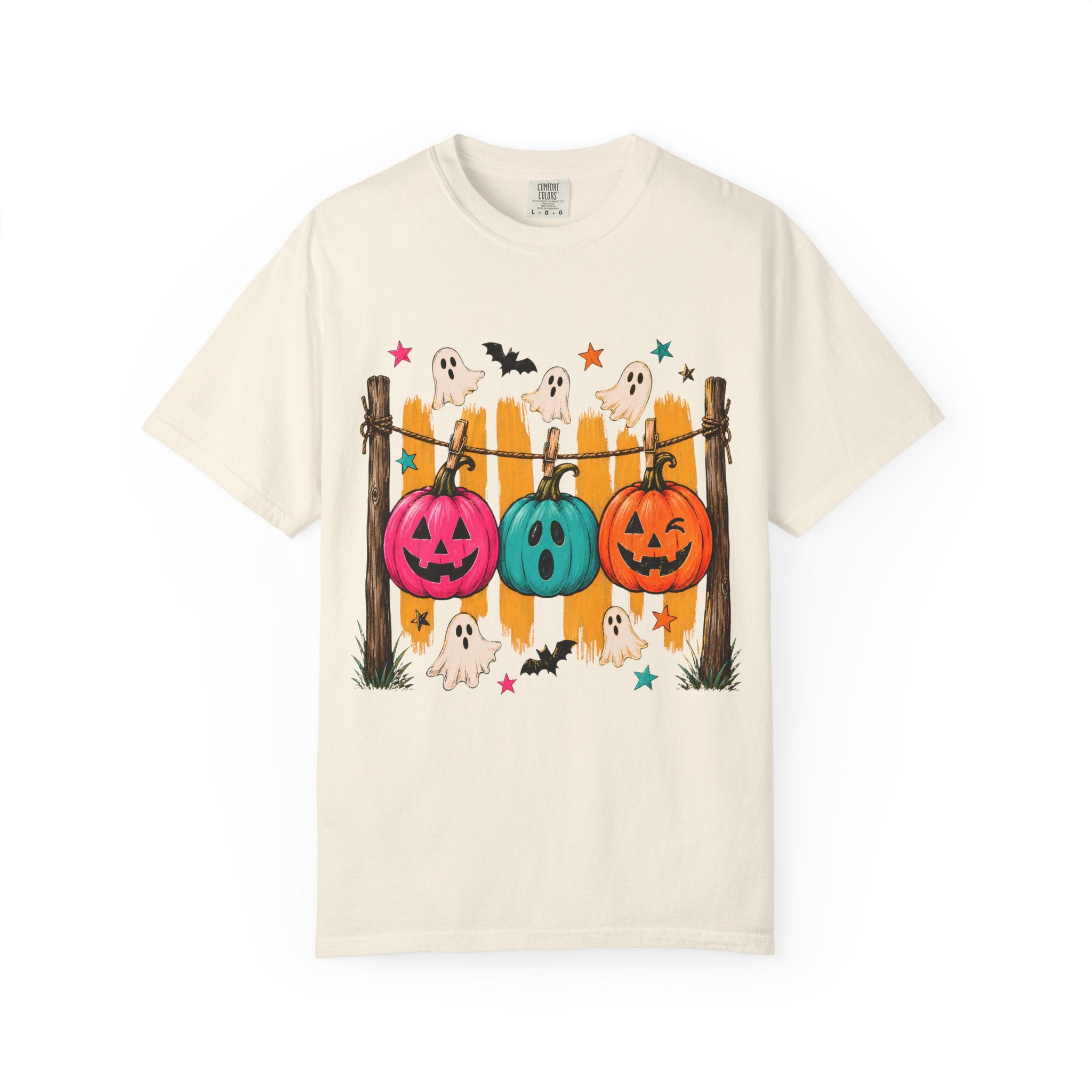 Halloween Pumpkins and Ghosts T Shirt Cute Jack O Lantern Halloween Tee