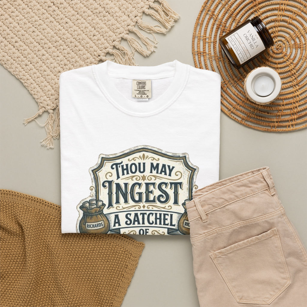 Tee Shirt Thou May Ingest a Satchel of Richards Vintage Apothecary Graphic