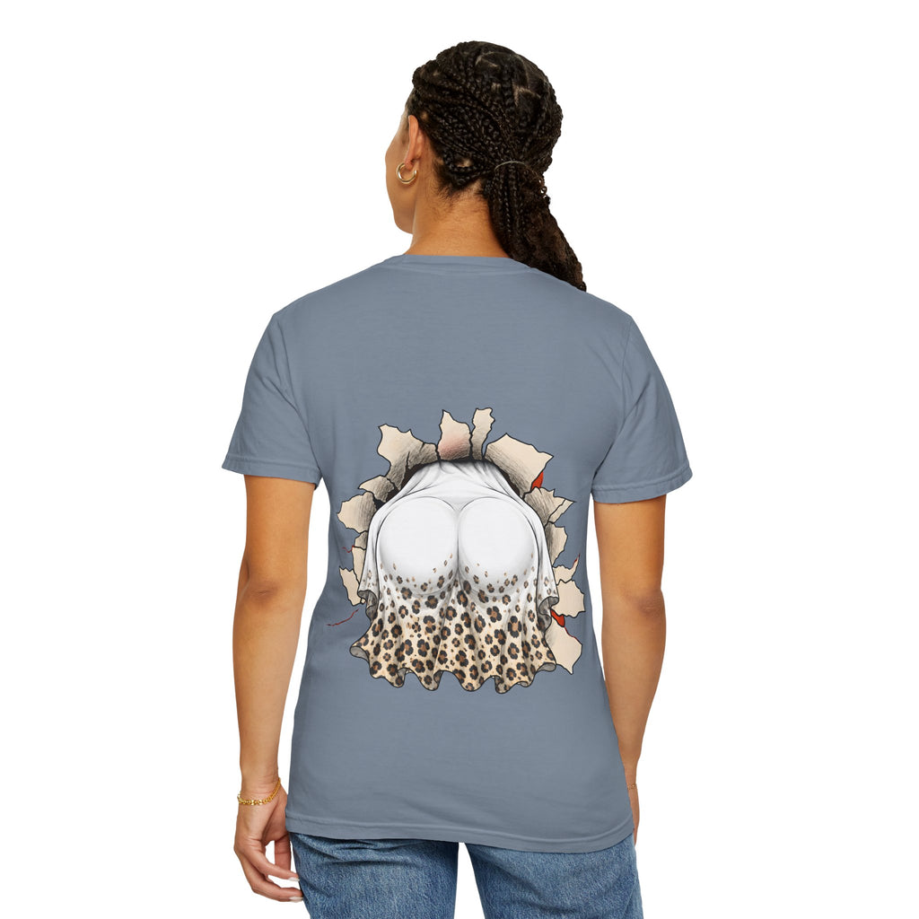 Halloween Gnome T-Shirt Funny Bubblegum Ghost and Leopard Butt Graphic Tee