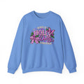 Have a Holly Dolly Christmas Sweatshirt, Dolly Inspired Christmas Shirt, Purple Plaid Holiday Sweatshirt, Butterfly Christmas Gift