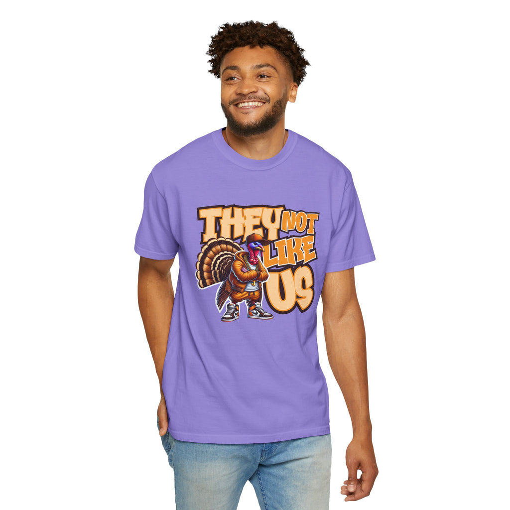 They Not Like Us Turkey Tee Shirt Funny Thanksgiving Graphic Tee
