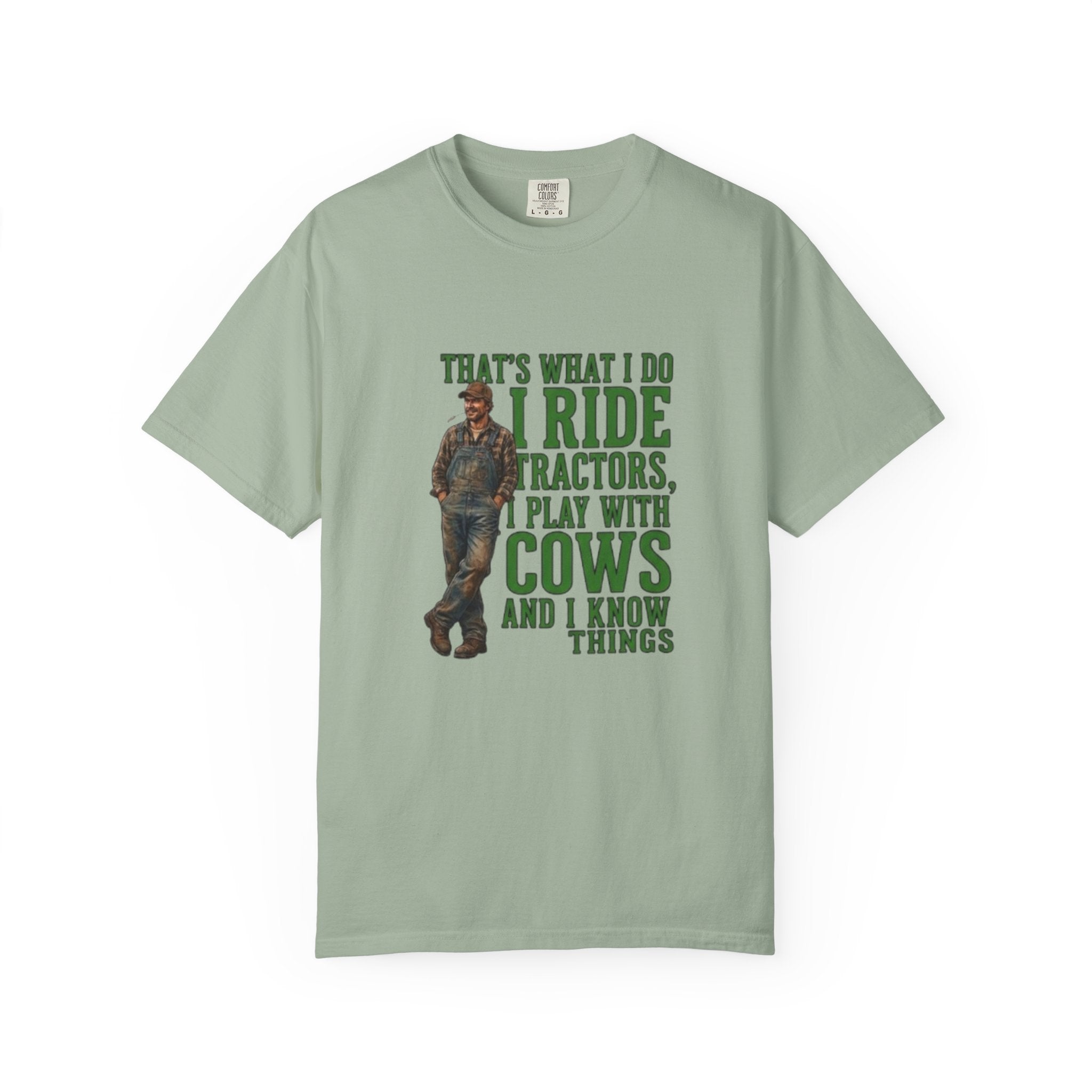Farm Life Tee Shirt Thats What I Do I Ride Tractors Play With Cows And I Know Things