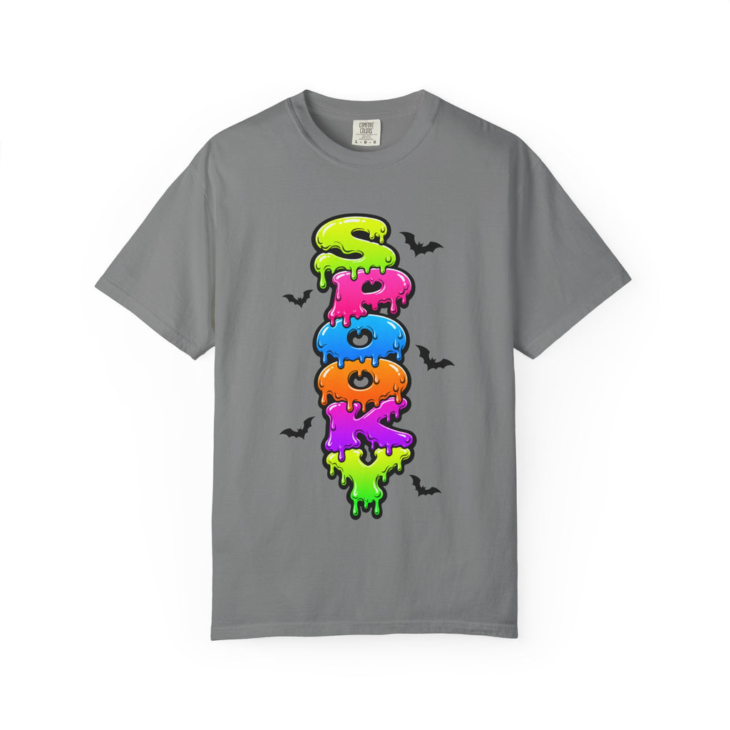 Spooky Colorful Spook Drippy Halloween T Shirt