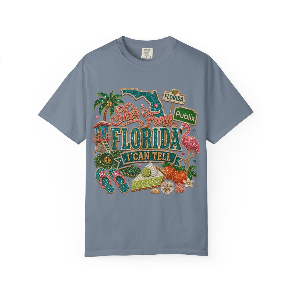 Florida Icons T Shirt  I Can Tell Vintage Sunshine Tee