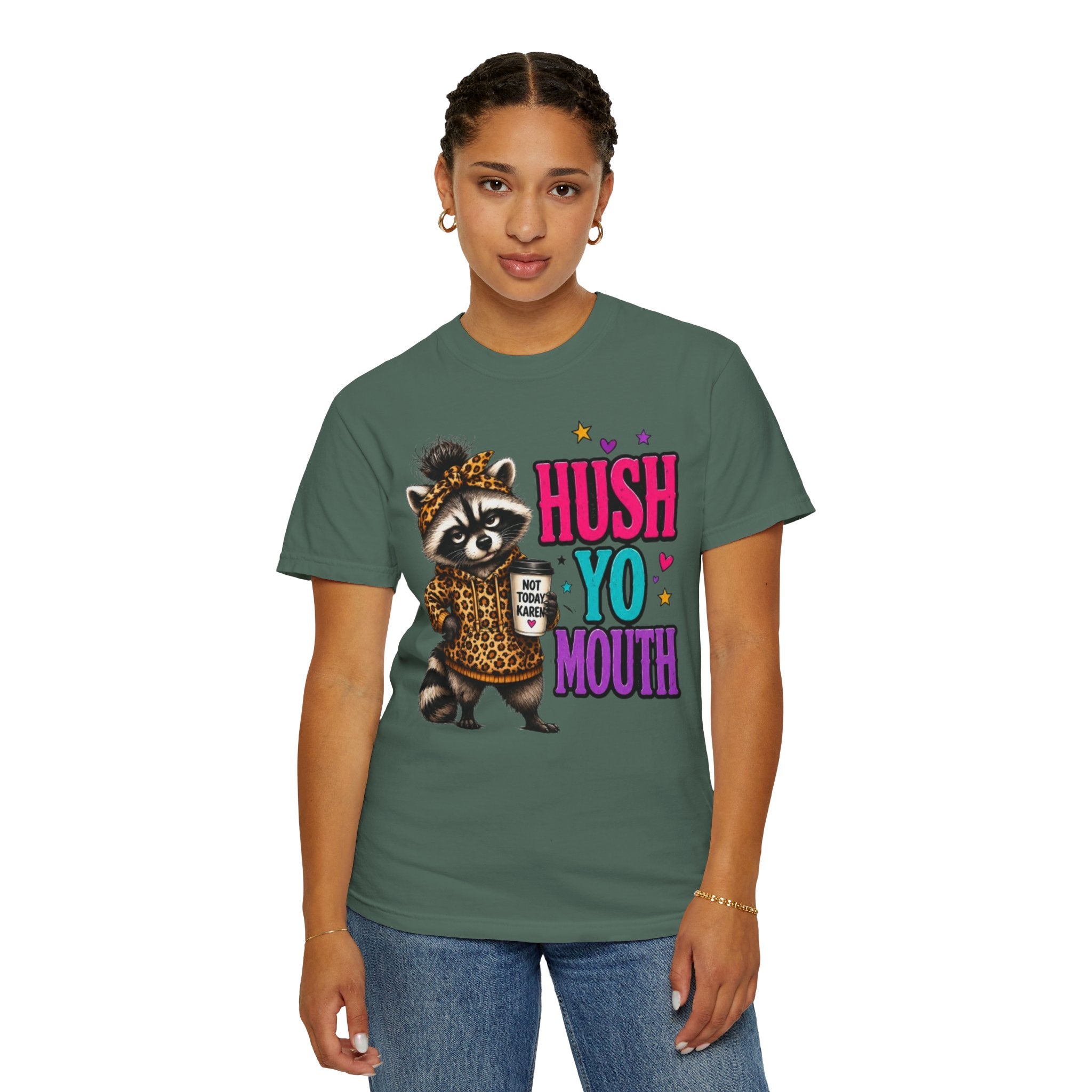 Hush Yo Mouth Raccoon T-Shirt