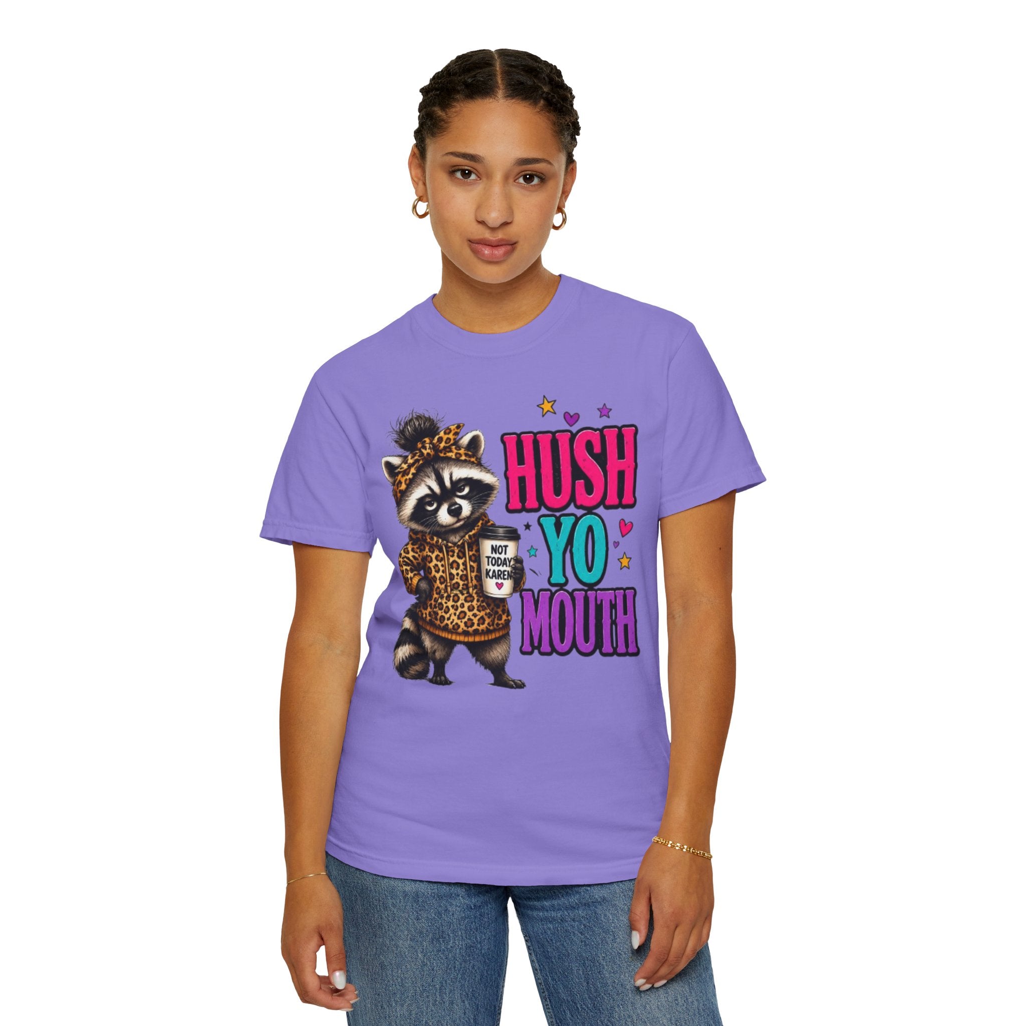 Hush Yo Mouth Raccoon T-Shirt