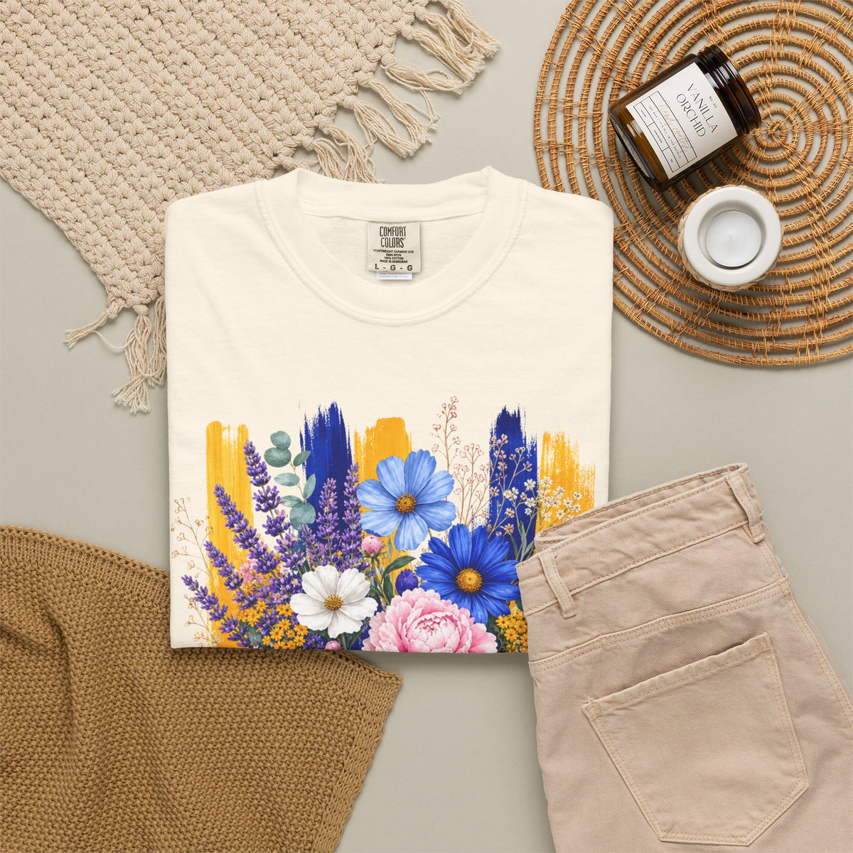Floral Brushstroke Bouquet T Shirt