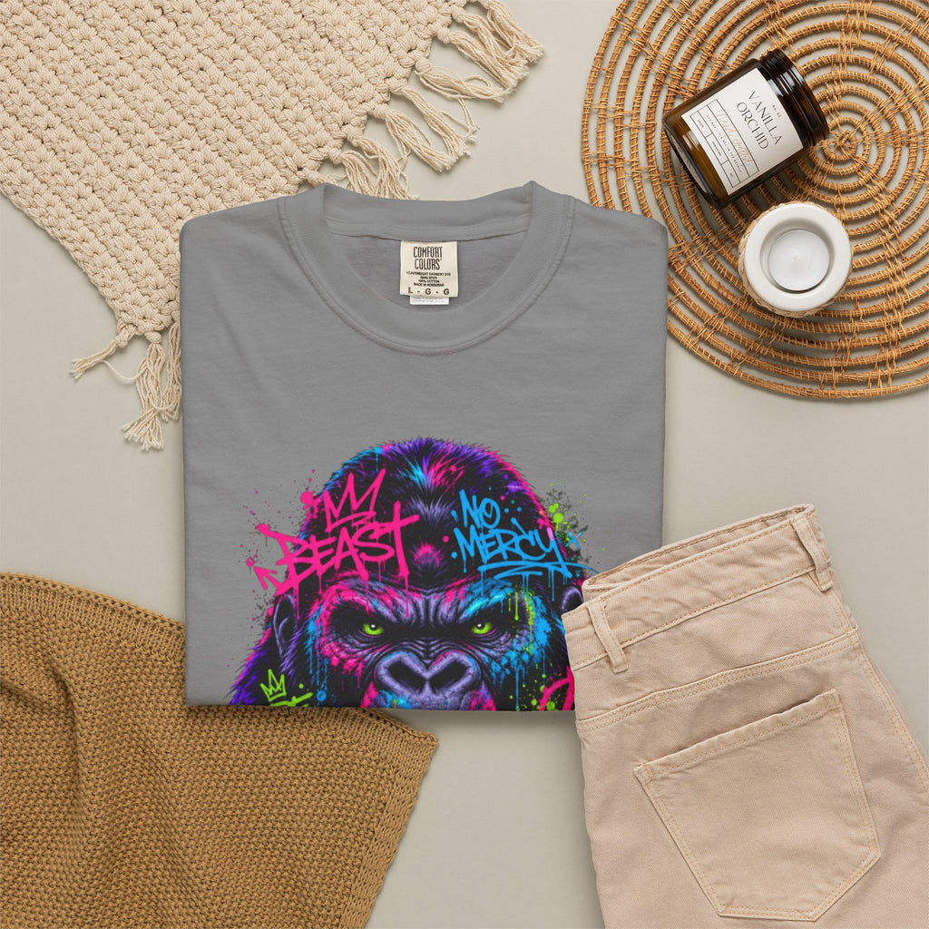 Gorilla Graffiti T Shirt Neon Street Art Ape Design