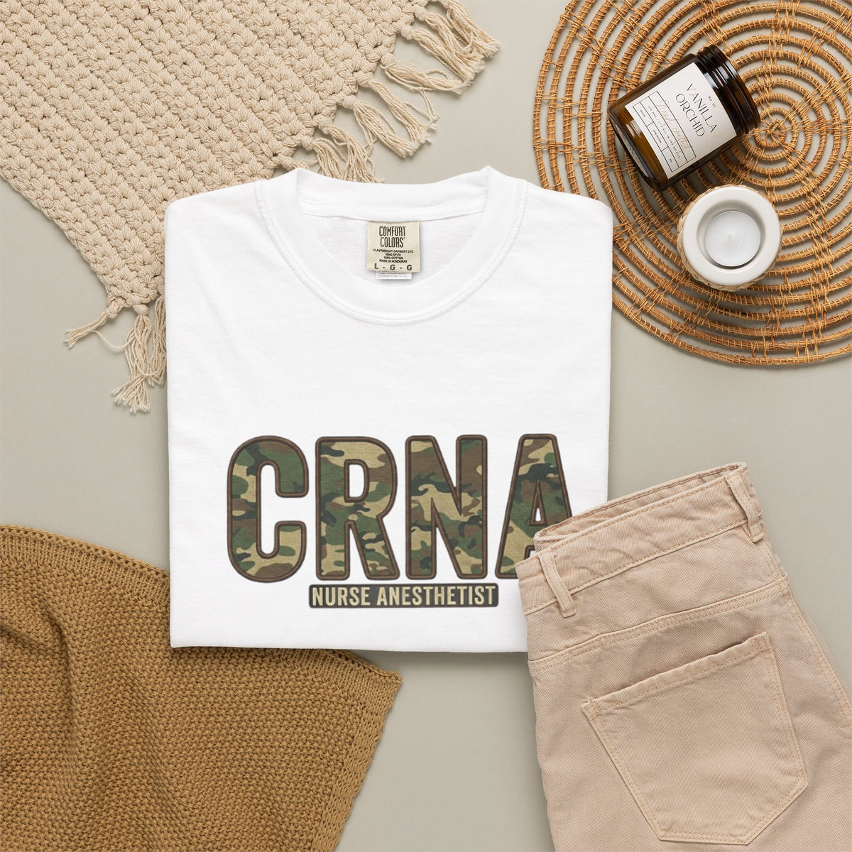 CRNA Camo T-Shirt — Nurse Anesthetist Military Style