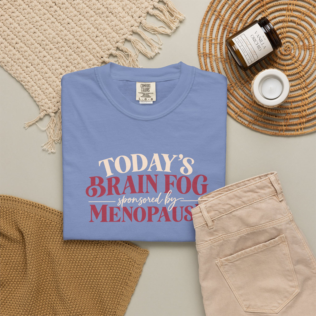 Today's Brain Fog Inspired by Menopause Tee shirt | Funny Menopause Tee
