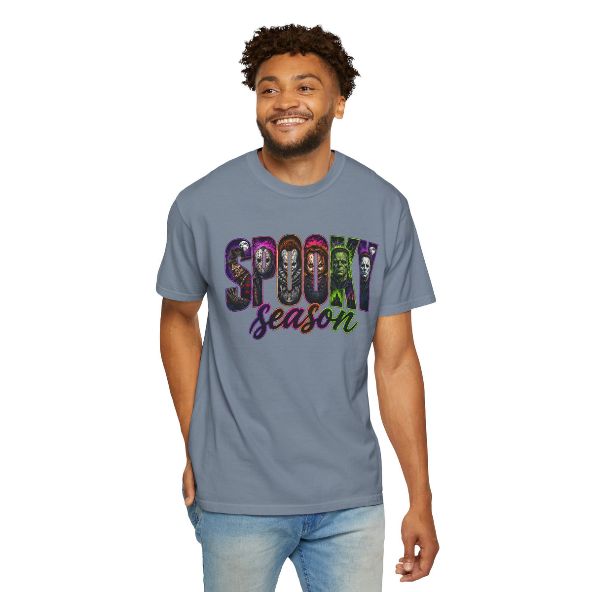 Spooky Season Tee Shirt Halloween Vintage Horror Graphic