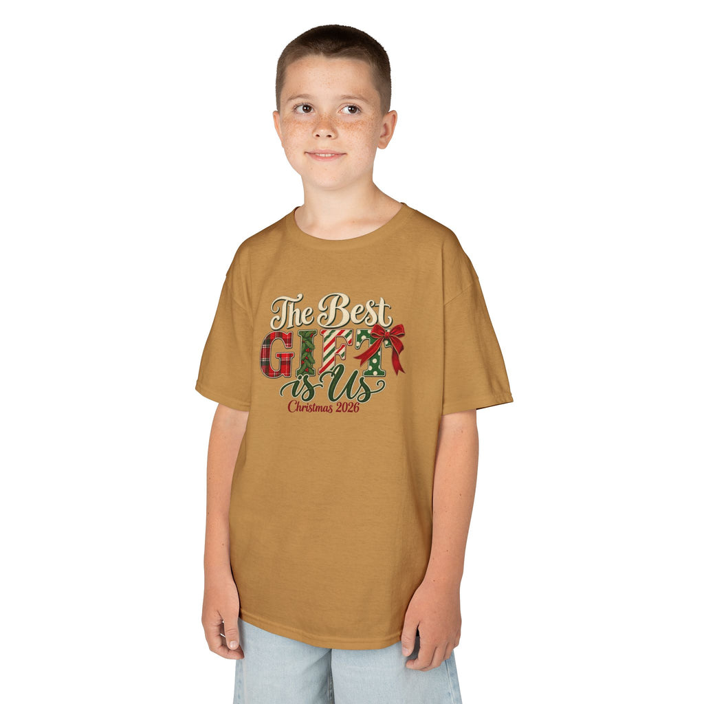 Matching Family Christmas Shirts 2026, Youth Family Tees, The Best Gift Is Us, Vintage Christmas Family Photo Outfits