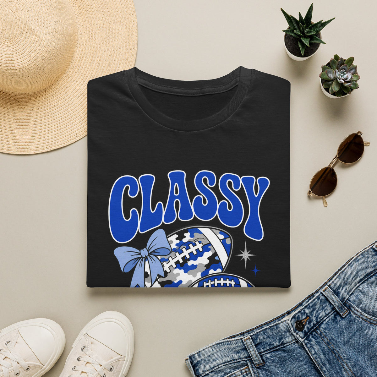 Classy Until Kickoff Football T Shirt