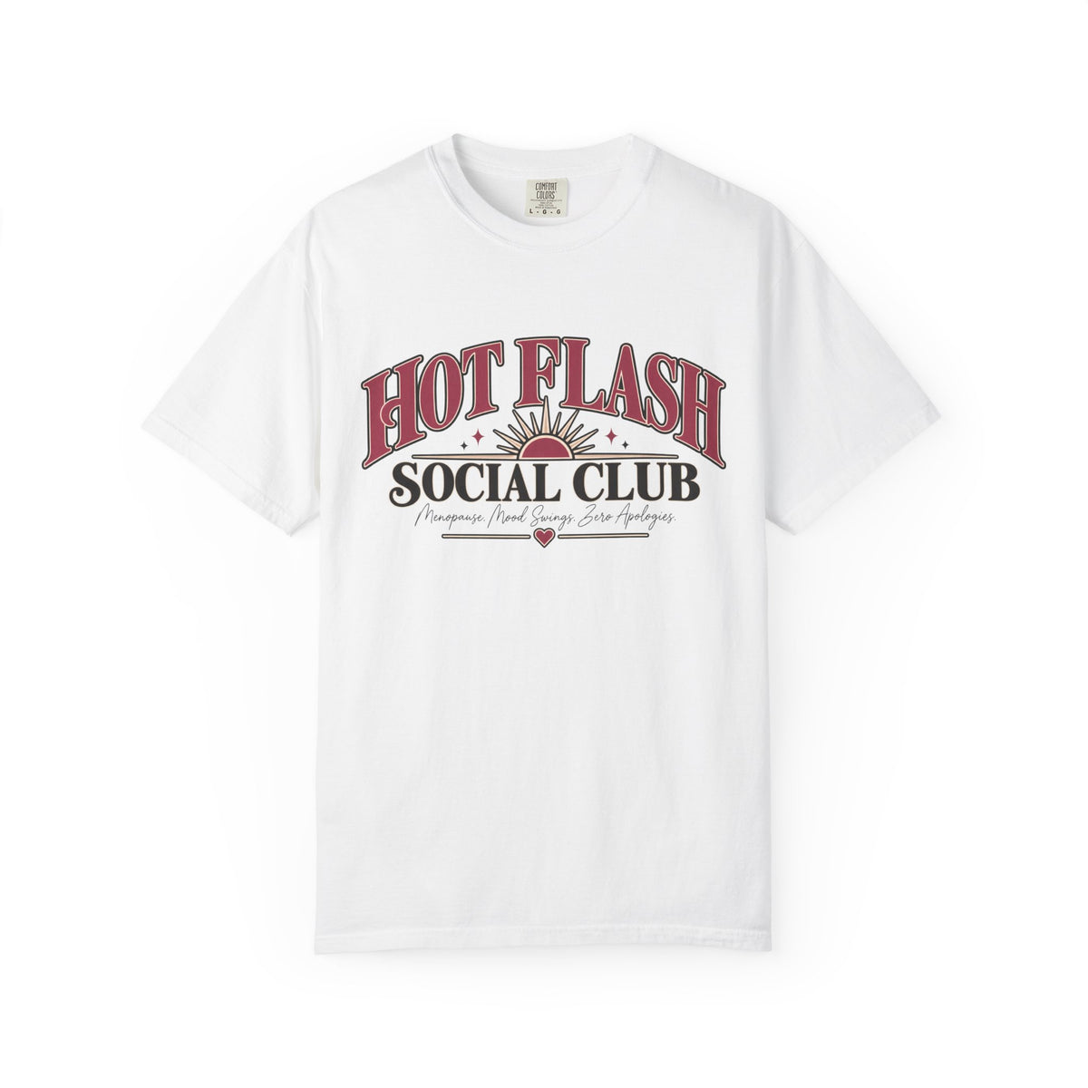 Hot Flash Social Club Shirt, Funny Menopause T Shirt, Menopause Gift for Women, Hot Flash Tee, Perimenopause Shirt, Mood Swing Tee