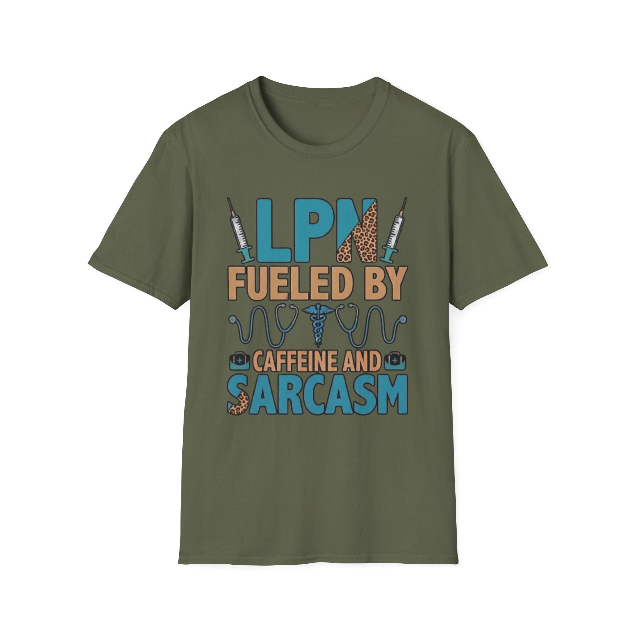 LPN Fueled By Caffeine & Sarcasm T‑Shirt