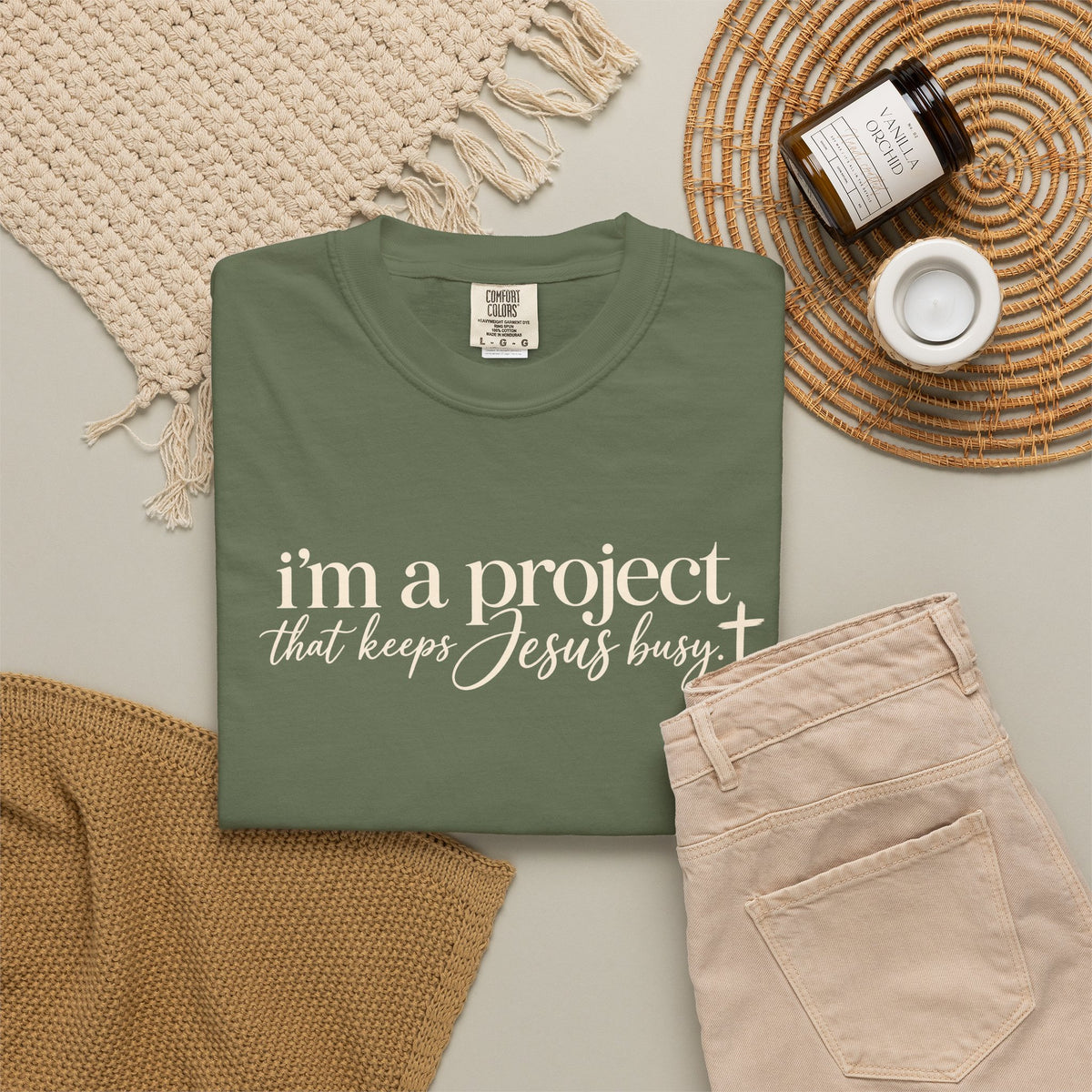Im a Project That Keeps Jesus Busy Tee Shirt