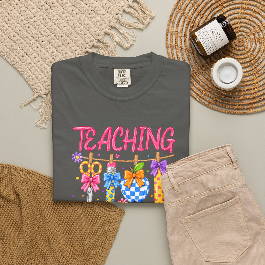 Teaching Hallelujah T Shirt | Teacher Shirt with Floral Clipart and Chalkboard