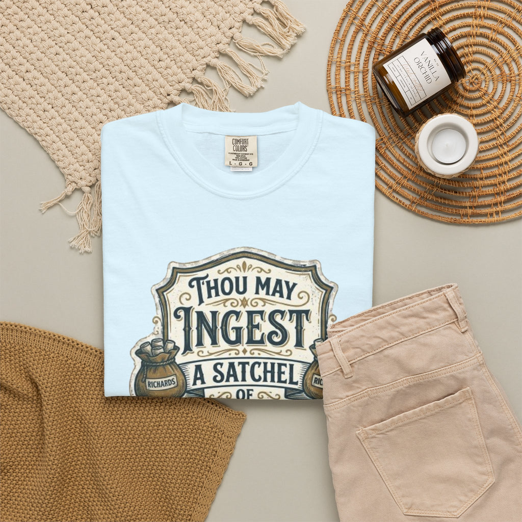 Tee Shirt Thou May Ingest a Satchel of Richards Vintage Apothecary Graphic