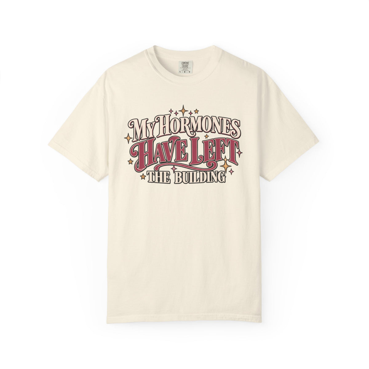 Funny Menopause Shirt, My Hormones Have Left the Building Tee, Hormone Humor T-Shirt, Menopause Gift for Women, Women Over 40 50 Shirt