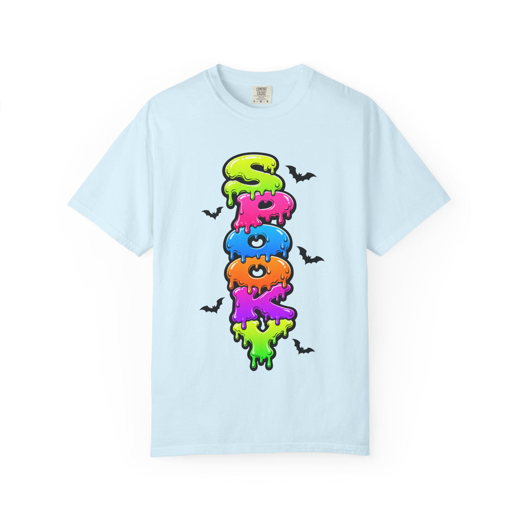 Spooky Colorful Spook Drippy Halloween T Shirt
