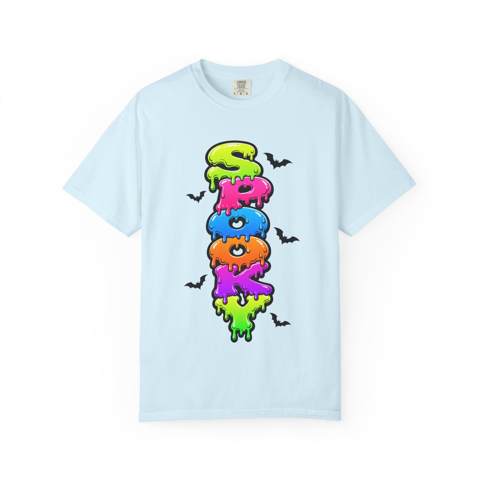 Spooky Colorful Spook Drippy Halloween T Shirt