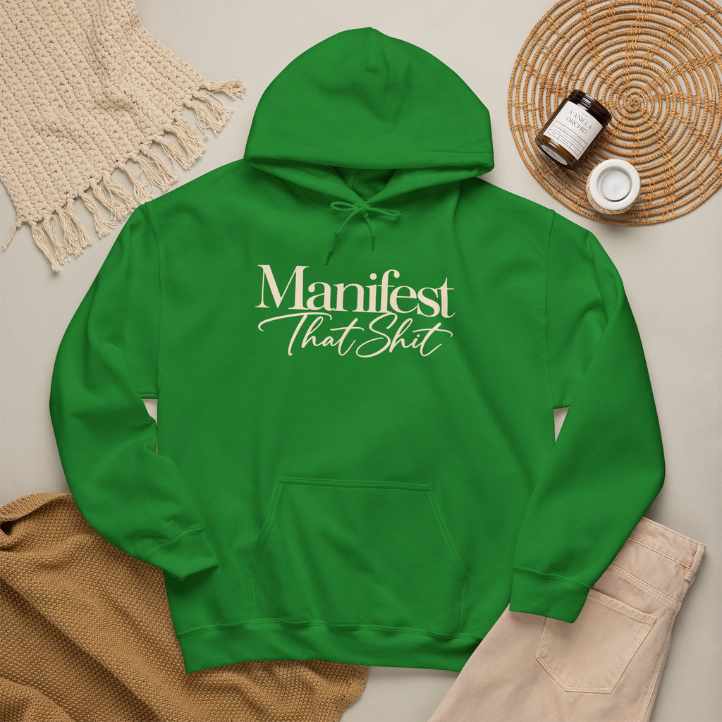 Hoodie Manifest That Shit Minimal Script Pullover