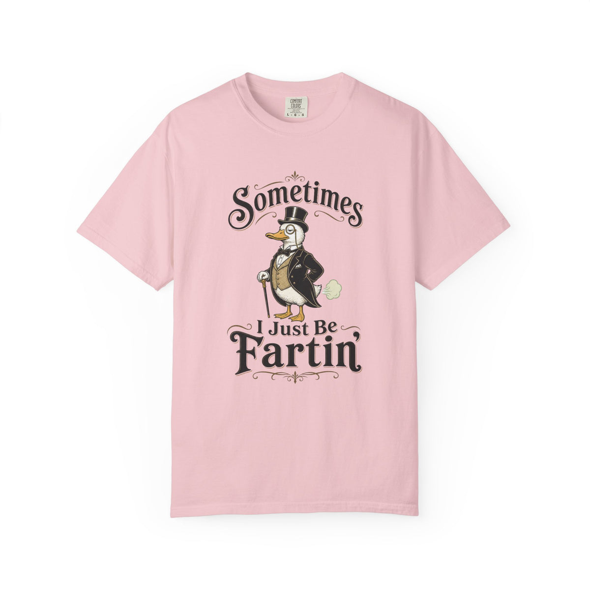 Sometimes I Just Be Fartin Tee Shirt Humorous Vintage Duck Graphic Tee