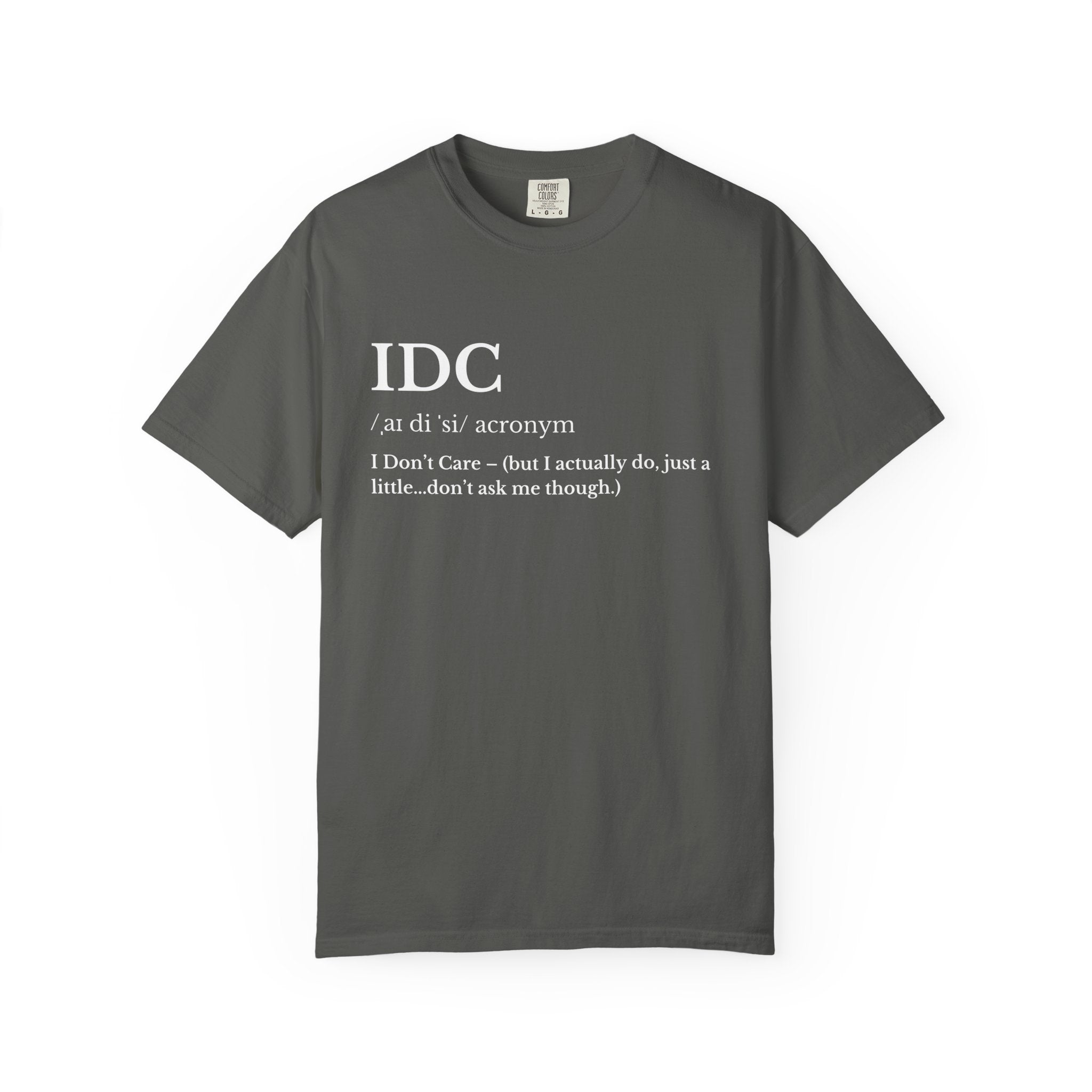 Classic White Garment Dyed T Shirt IDC