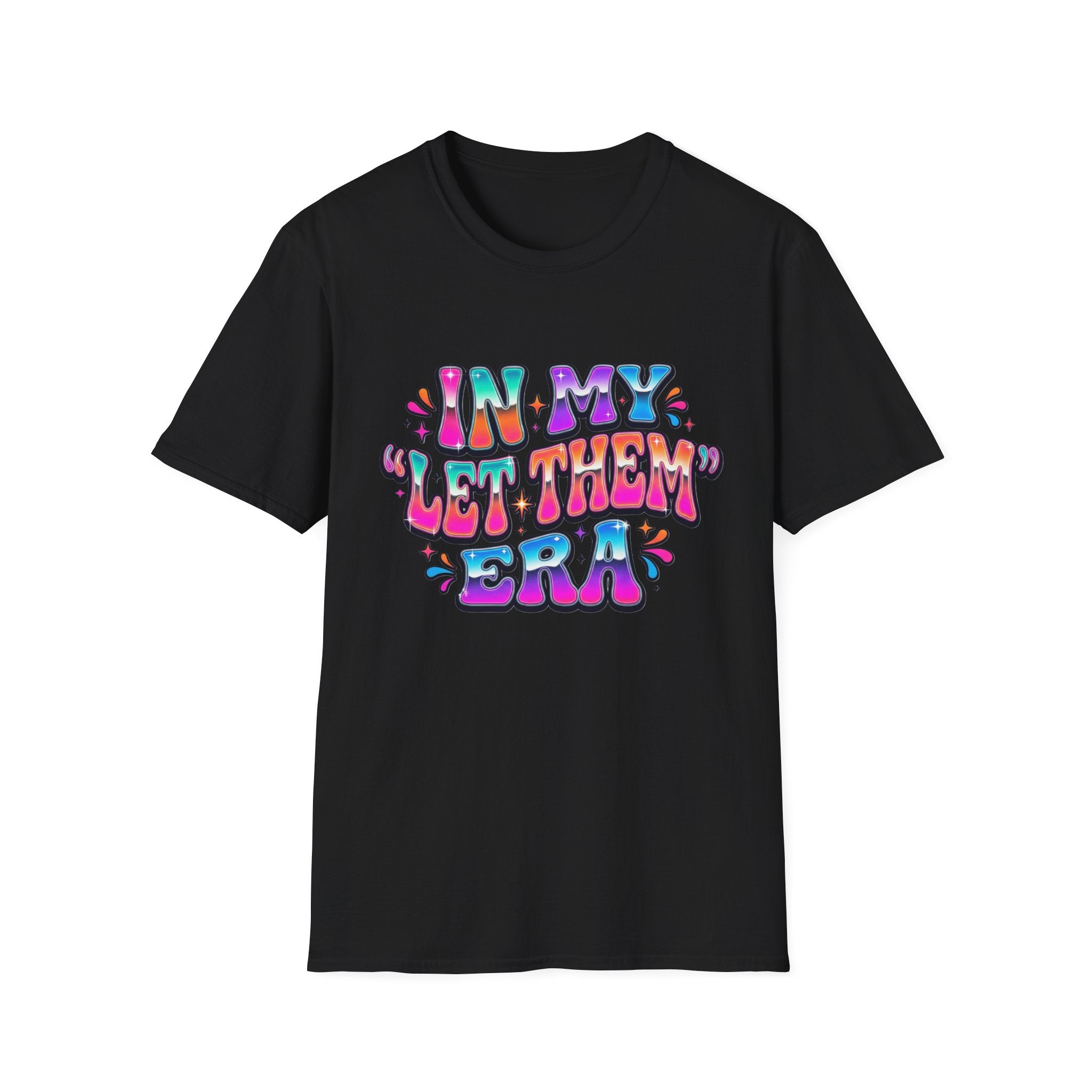 In My 'Let Them' Retro Bubble Letter T-Shirt | Colorful 70s Typography