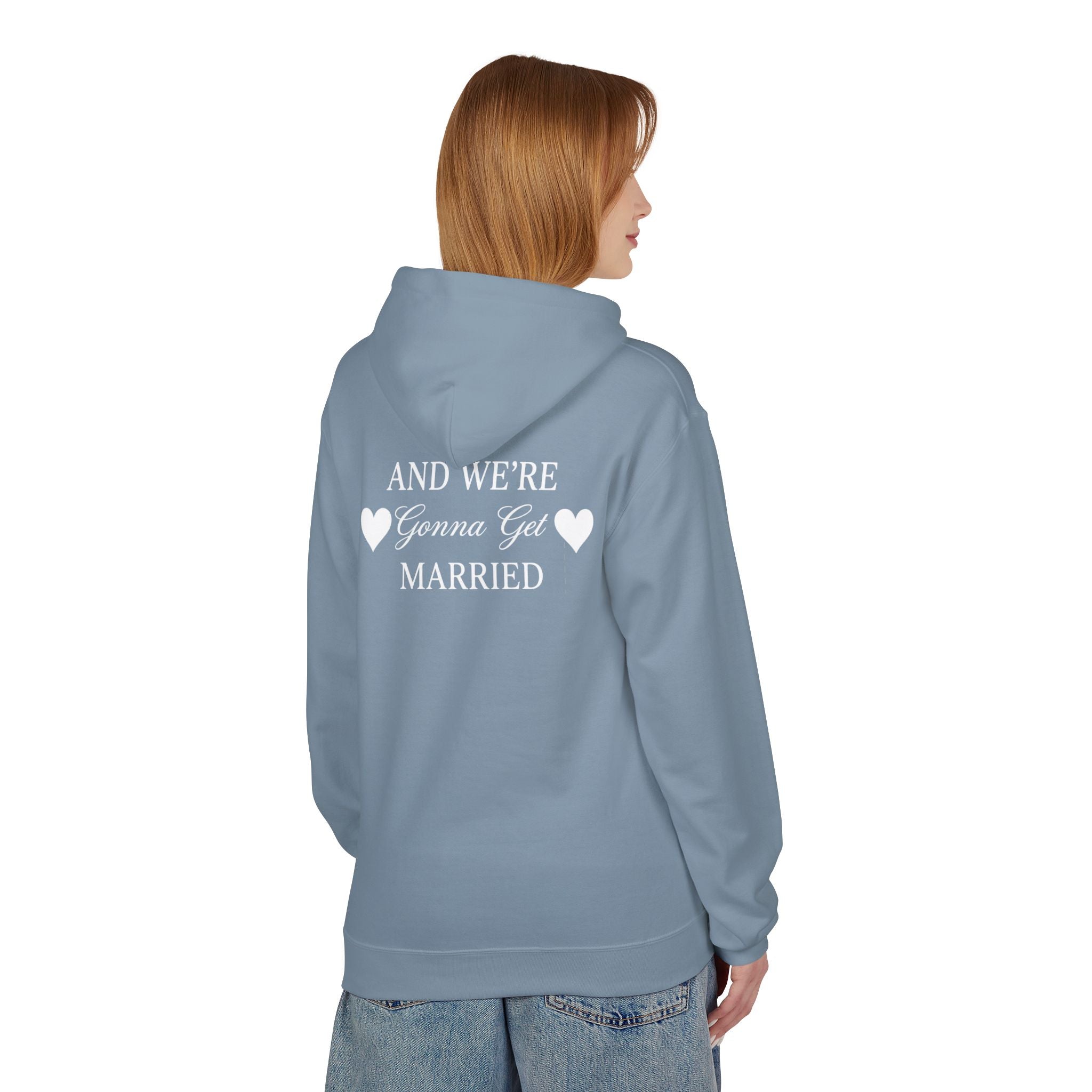 Engaged Couple Hoodie And We're Gonna Get Married Wedding Announcement Pullover