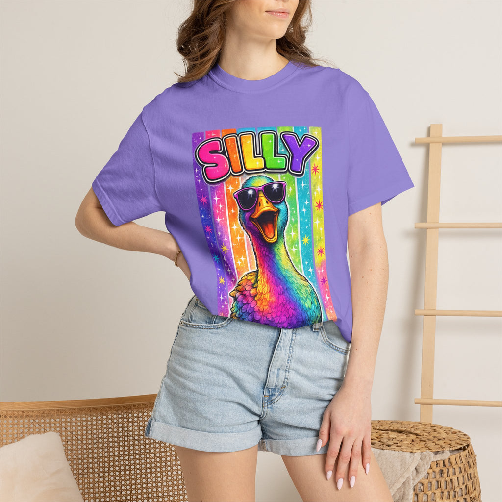 Silly Rainbow Goose T Shirt