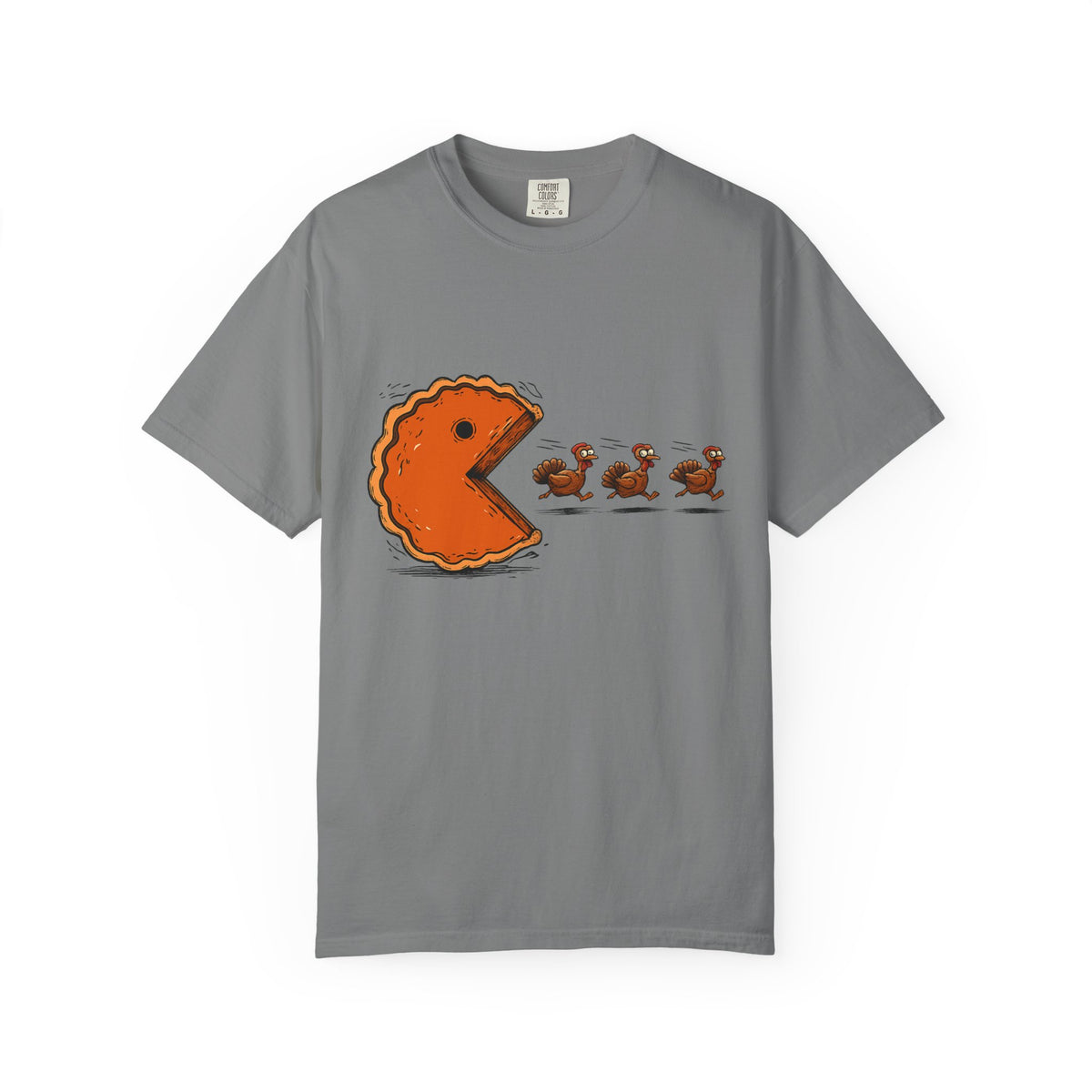 Tee Shirt Thanksgiving Pumpkin Pie Eating Turkey Friends Funny Graphic Tee